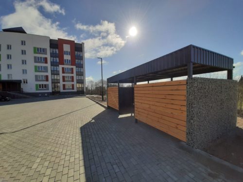 Ограждения для контейнеров ТБО, велопарковки