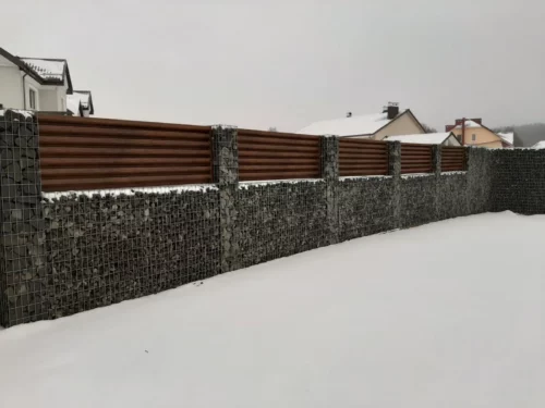 Заборы из габионов